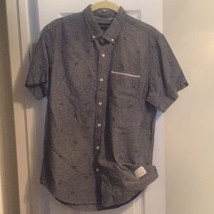 [Adam Levine Collection] Button-Down Short-Sleeve